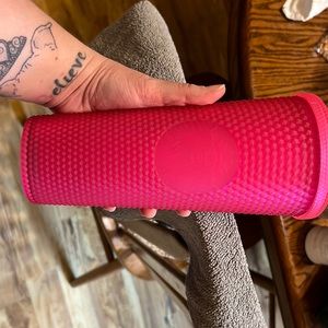 Hot pink Starbucks tumbler